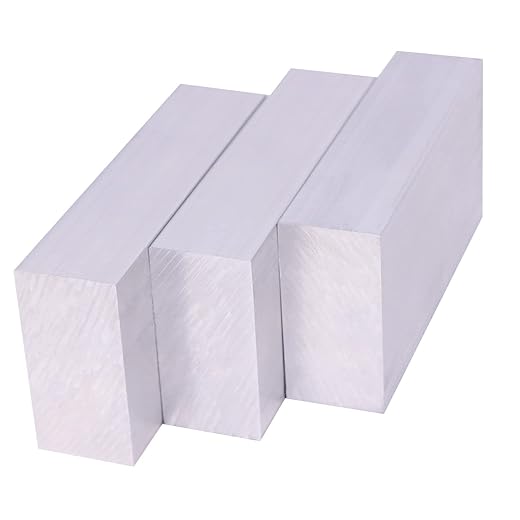 3 Pieces of 1"X2"X4"Square Aluminum BAR 4" Long ,6061 General Purpose Plate,T6511,T6511 Solid New Mill Stock