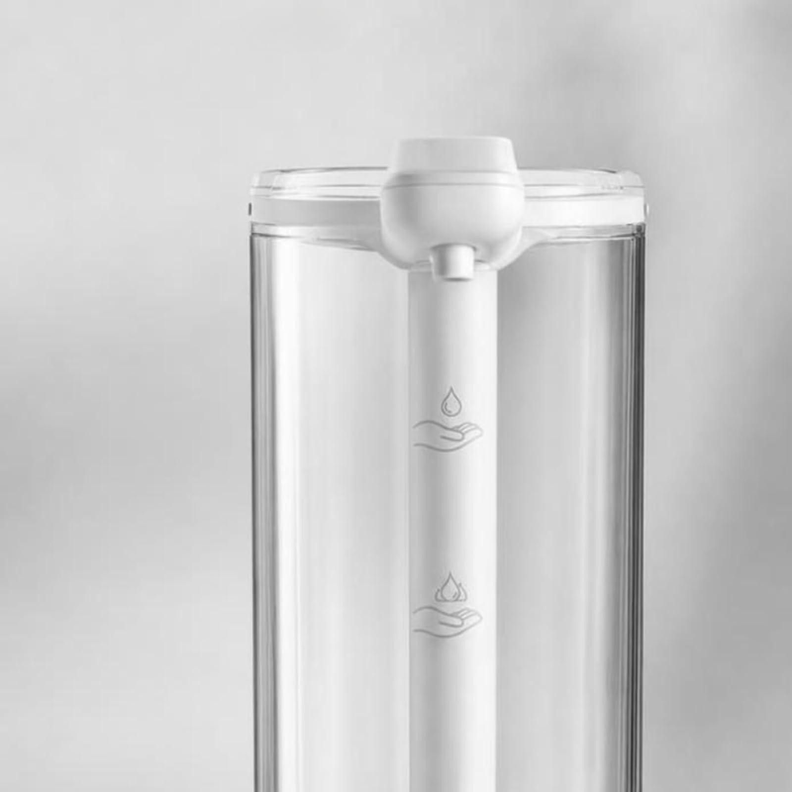 Yajuyi Dispenser Sapone Automatico Dosatore Erogatore Intelligente Rilevamento Senza Contatto Serbatoio Visibile 550ml Uscita Sapone 5cm Batteria, Nero, Modello Di Ricarica Standard