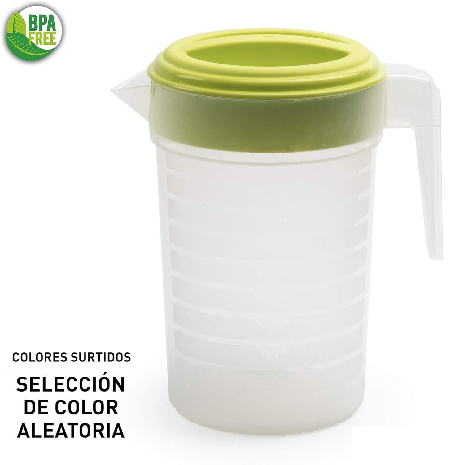 Pack de 3 Jarras de Agua de Plástico – 2 Litros cada una, Ligeras, Resistentes y Aptas para Frigorífico y Lavavajillas
