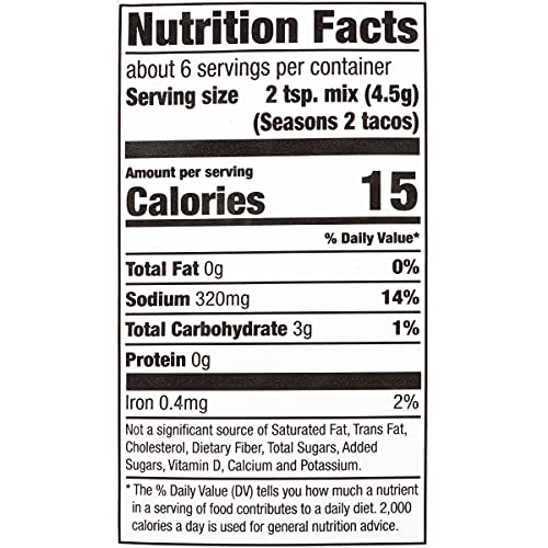 Mccormick 30% Less Sodium Mild Taco Seasoning Mix, 1 Oz (Pack Of 12) #TOP5