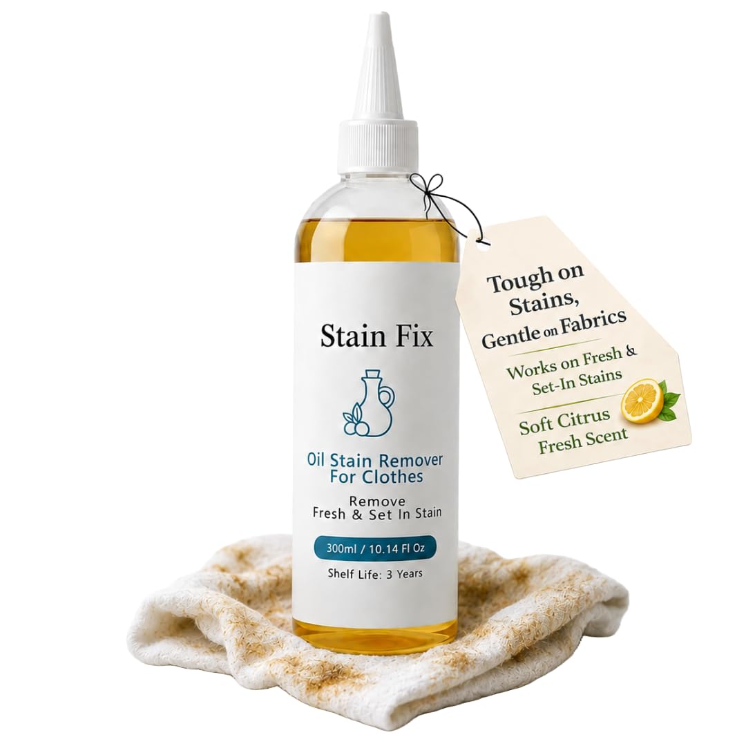 Stain Fix Oil & Grease Stain Remover for Clothes (10.14oz) – For Laundry