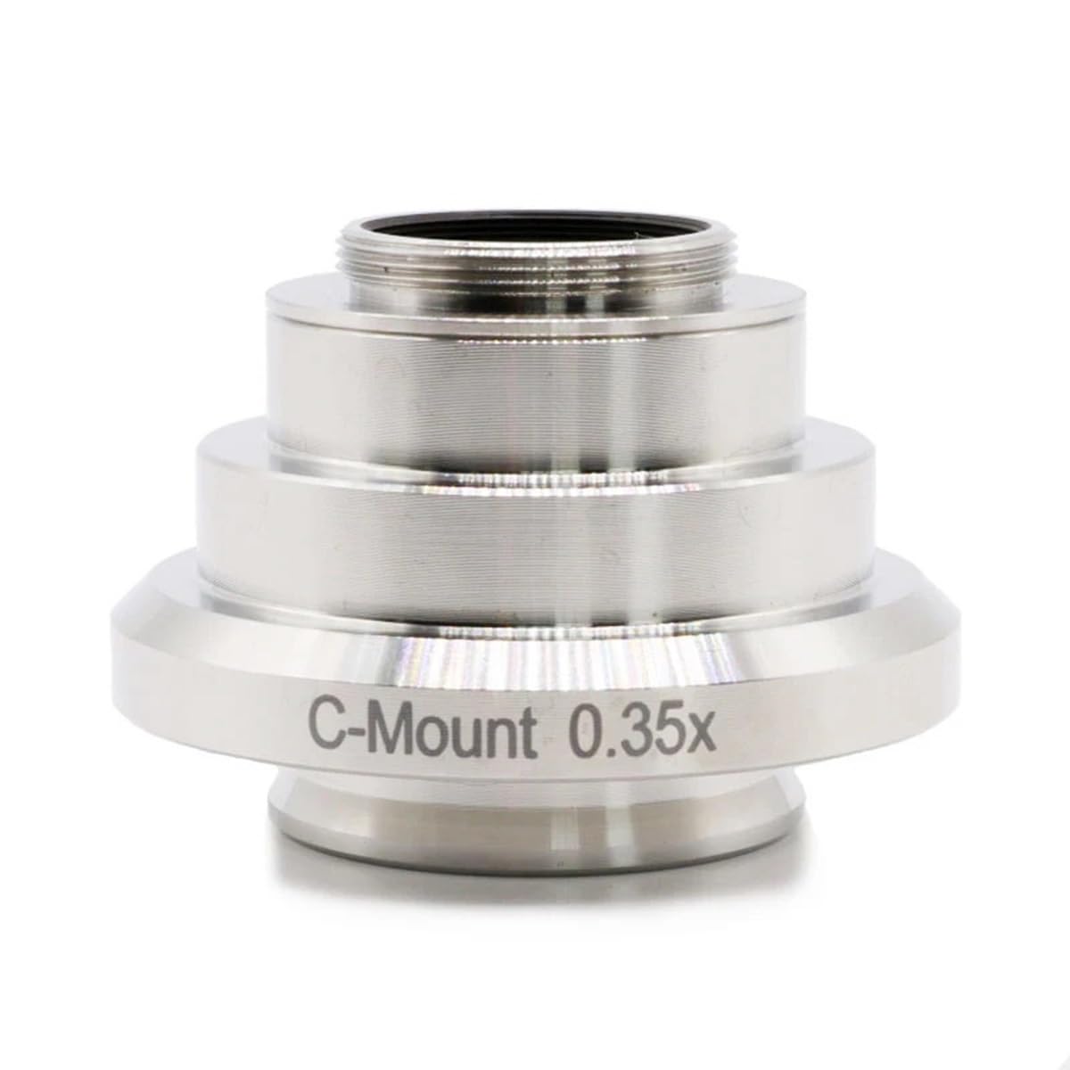 Microscope 0.35X 0.55X 1X Standard Coupler Relay Lens Microscope Camera C-Mount Adapter for Trinocular Microscope(0.35X)