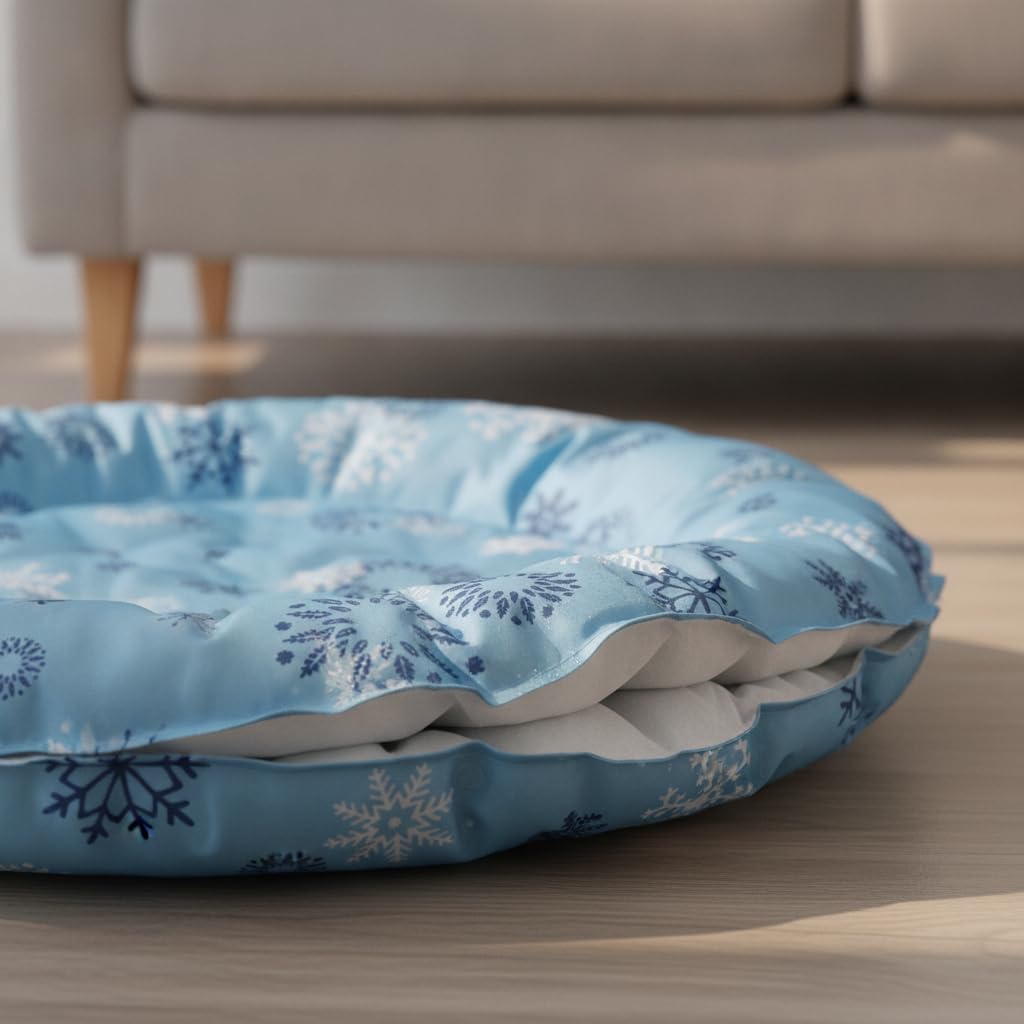 Tapis Rafraîchissant Gel, Diamètre 62cm | Rembourrage en coton perlé, Tapis Repos Froid, Pour les journées , Pour passionnés d'