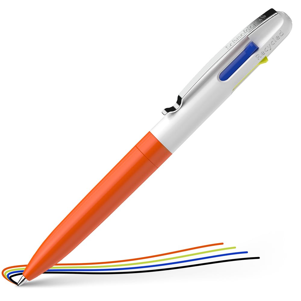Amazon | シュナイダー Schneider 4色ボールペン テイク4 ネオン M