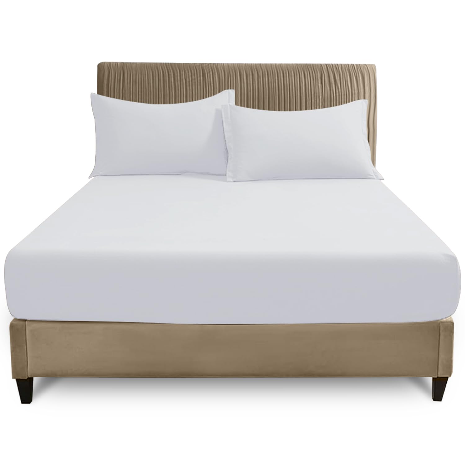 GC GAVENO CAVAILIA Double Fitted Sheet | 25cm Deep Polycotton Bed Sheet (135 x 190 cm) | S...