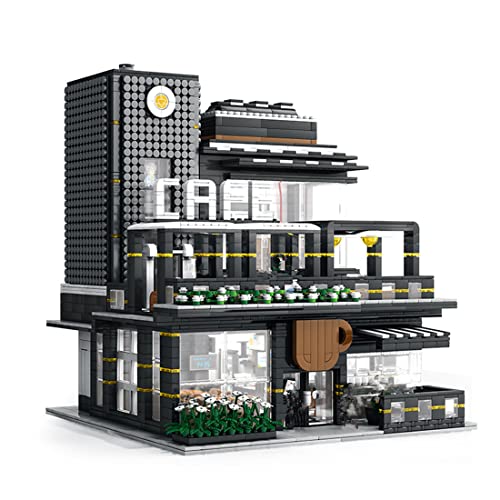 YLtremker Modular City Villa Architektur Bausteine, 3294 Teile Europa Straßenszene Stadthaus Modell…