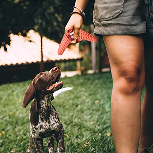 4Pcs Bumerang Hund Spielzeug Flyer Hund Spielzeug Welpen Fliegen Spielzeug Gummi Hund Kauen Molaren Zahn Reinigung Spielzeug