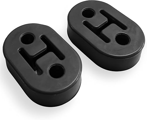 Aislador de goma para suspensión de escape, aislamiento de goma, montaje de buje de 2 agujeros, aislante de escape universal, amortiguador de alta