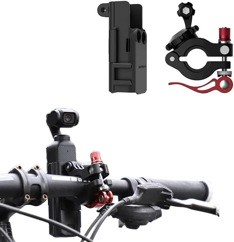 for 2in1 Mountain Bike Bicycle Clip Handlebar Holder Mount Frame for DJI for Osmo Pocket 3 Gimbal Camera Easy to Replace