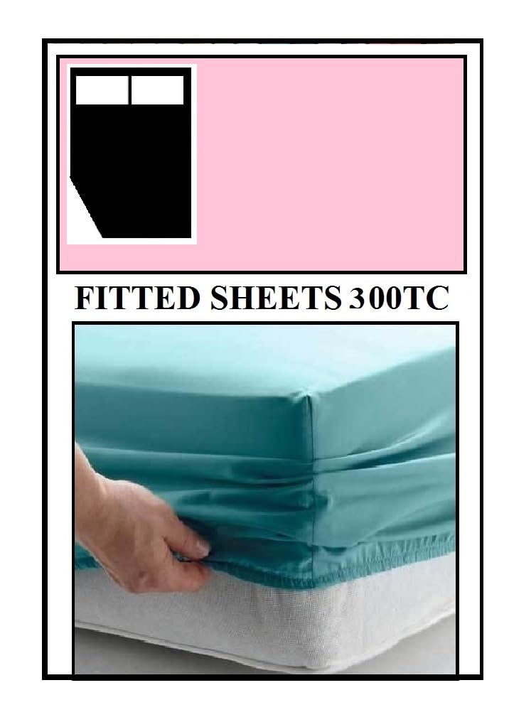 Bedtime Comforts Ltd Pink Caravan Or Motor Home ""Corner Cut Off"" Fitted Sheet - 300 Thread Count Percale Material - Hand Made To Order - 10"" (26Cm) (, Left Hand Cut Off)