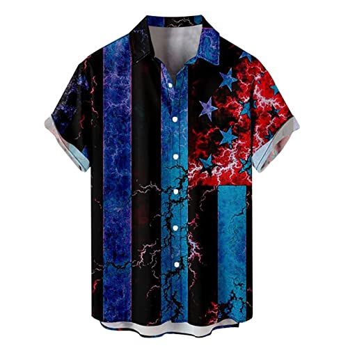 T-shirt drapeau indépendance homme infroissable : restez impeccable tout l'été