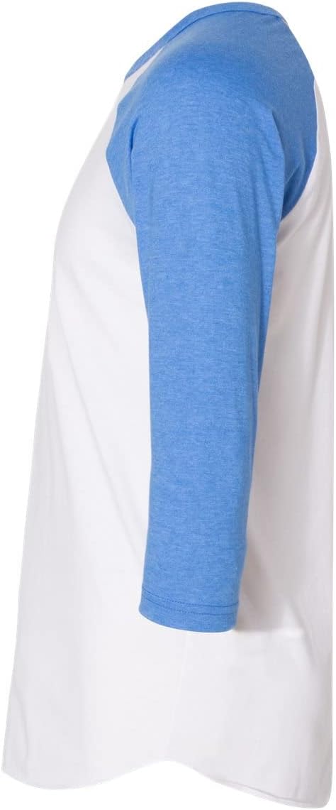 Ashen Fane Men's 3/4 Sleeve Cotton Blend Raglan Vintage Classic Baseball Active T-Shirt