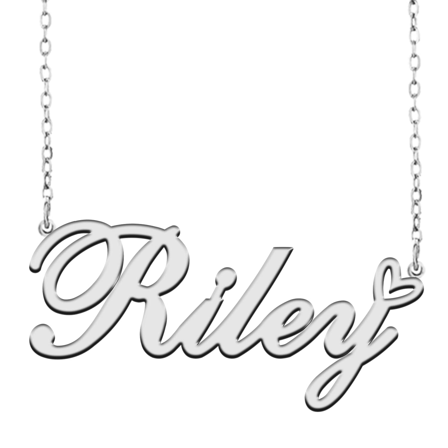 A168A Custom Pendant Name Necklace Customized Personalized Plated Name Necklace for Mother Daughter Christmas New Year Birthday Valentine's Day