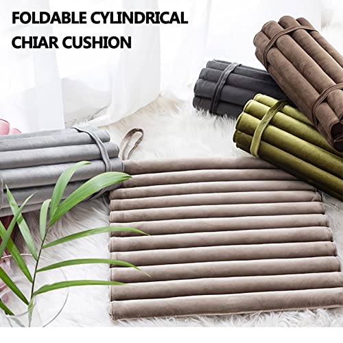 Coussins de chaise de salle à manger pliables antidérapants carrés