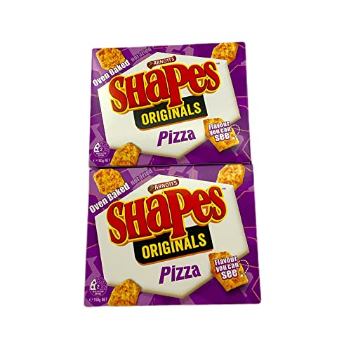 Arnott's Shapes Pizza Biscuits, 190 g (Pack of 2)