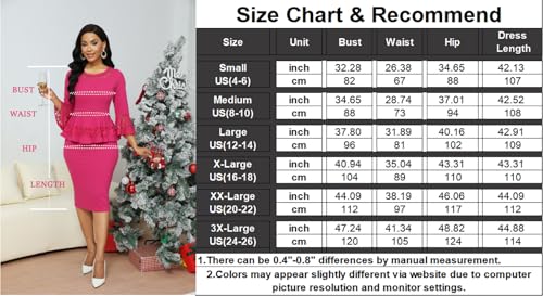 Image of Lace Dresses for Women Wedding Guest Elegant Long Sleeve Cocktail Business Knee Length Pencil Dress