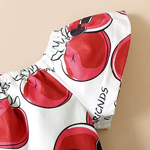 Conjunto de 3 peças de roupas para bebês meninas com estampa floral e short jeans envelhecido para o