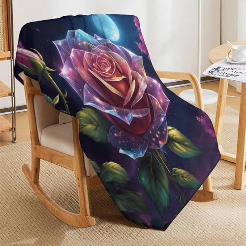 Couverture rose ciel étoilé 180x200cm pour surmonter les nuits fraîches avec douceur