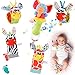 Herefun Sonajeros Muñecas, 5 Piezas Juguetes Sonajero Bebés, Calcetines Sonajero Pulseras, Bebe Pies Manos Juguetes Desarroll, Peluches Buscador Muñeca (5 Piezas)