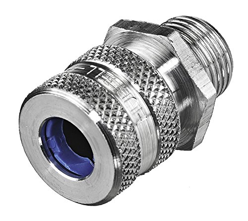 Hubbell SHC1012 Kellems Wire Management Cord Connectors, Straight Male, Aluminum, 3/8