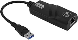 Adaptador USB 3.0 para Ethernet, 10/100/1000 Mbps Gigabit RJ45 Adaptador de Rede LAN para MacBook, XPS, Surface Pro, Notebook, PC