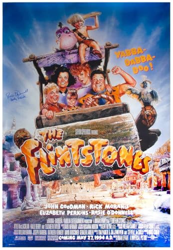 Rosie O'Donnell Signed The Flintstones 27x40 Full Size Movie Poster w/Betty Rubble