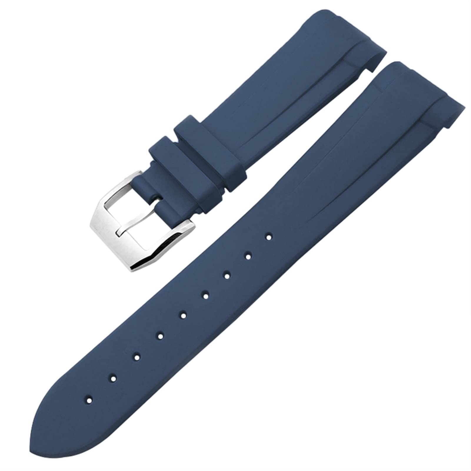 Cinturino dell'orologio, Cinturino for Orologio in Silicone da 22 mm, Braccialetti Impermeabili(Blue Pin)