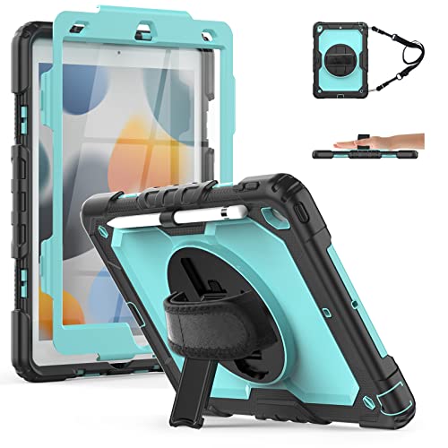 TSQ iPad 9th/8th/7th Generation Case for Kids Boys w/Screen Protector  Light Blue