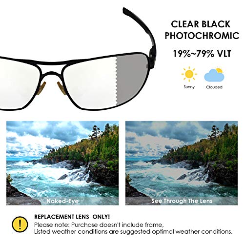 Image of BLAZERBUCK Polarized Replacement Lens & Nose Piece for Oakley Plaintiff Squared OO4063 Sunglass