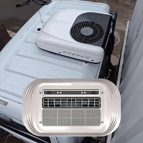 60V 72V Truck & RV Air Conditioner, Fast 8-Minute Heating & Cooling, Temperature Display, Fits 25x35cm to 38x42cm, Efficient Climate Control for Vehicles
