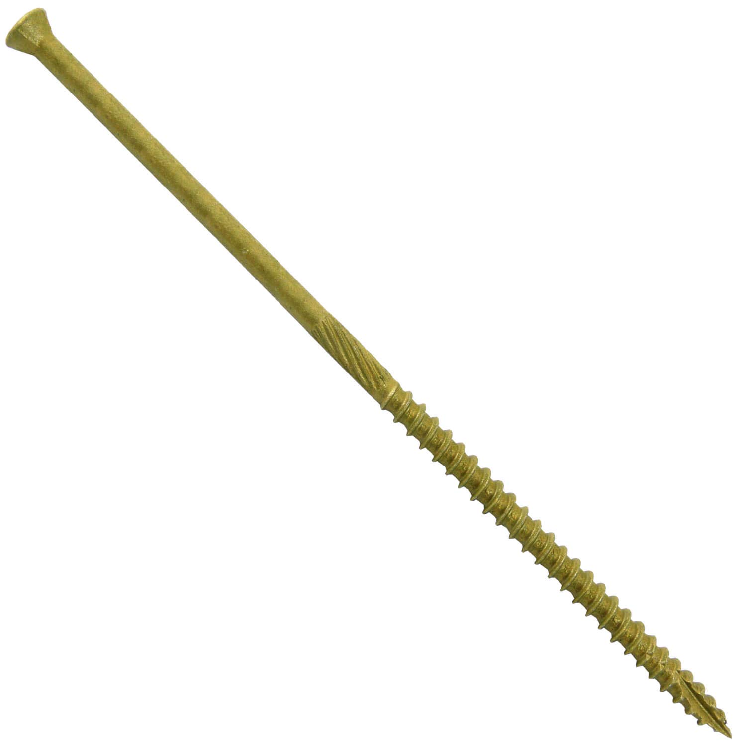 Jake Sales #9 x 5" Bronze Coated Multipurpose Wood Screw Torx/Star Drive Trim Head (1 Pound - 49 Approx. Screw Count) Exterior Coated - ACQ Compatible