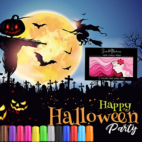 Jim&Gloria Dustless Hair Chalk For Girls, Temporary Color Dye For Kids, Teen Girls Trendy Stuff, Teen Girl Gifts, Tween Stocking Stuffers For Christmas, Teenage Girls Gift Ideas 11 12 13 14 + Year Old #TOP4