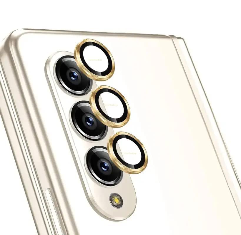 Oncraves Metallic Camera Ring Lens Protector Compatible for Samsung Galaxy Z Fold 4 (Set of 3 Pcs)- Gold (B0BHNPNWXB) Amazon Price History, Amazon Price Tracker
