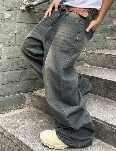 Y2k Casual Fashion Loose Denim Pants Fashion Baggy Jeans for Men3
