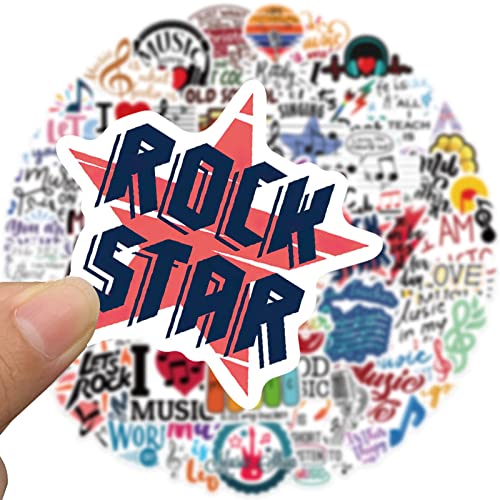 50Pcs Music Stickers For Laptop Watar Bottles, Trendy Musical Symbol Cool Waterproof Decals For Kids Adults Teens Phone Snowboard Scrapbook Car Guitar Travel Case Bumper #TOP5