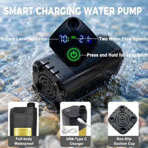 Ducha portátil con calefactor para camping, calentamiento rápido de alta potencia 1500W miniatura 2