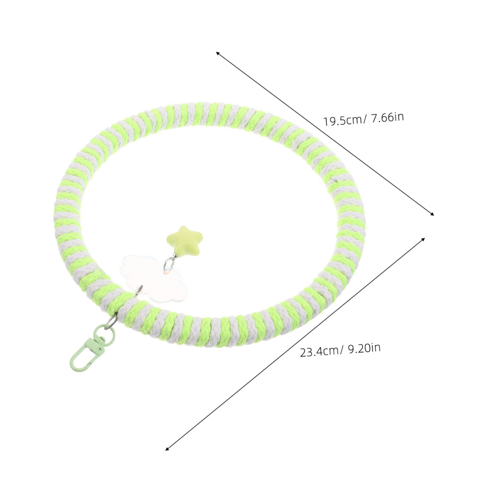 HANABASS Bird Swing for Parrots Multifunctional Chewing and Perching Accessories for Bird Cages Engaging Playstand for Cockatiels Parakeets and Small Birds Quick Setup Bright