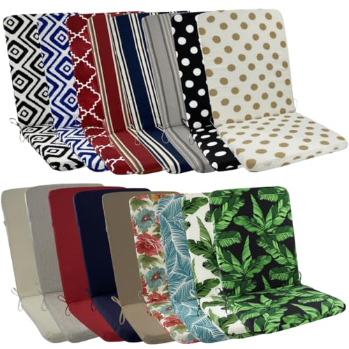 Coussin de chaise de jardin dossier haut imperméable extérieur XJBTBA