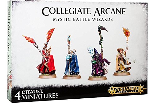 Games Workshop 99120202036 Collegiate Arcane Mystic Battle Wizards Miniature, 9 x 6.1 x 1.3 centimetres, Schwarz