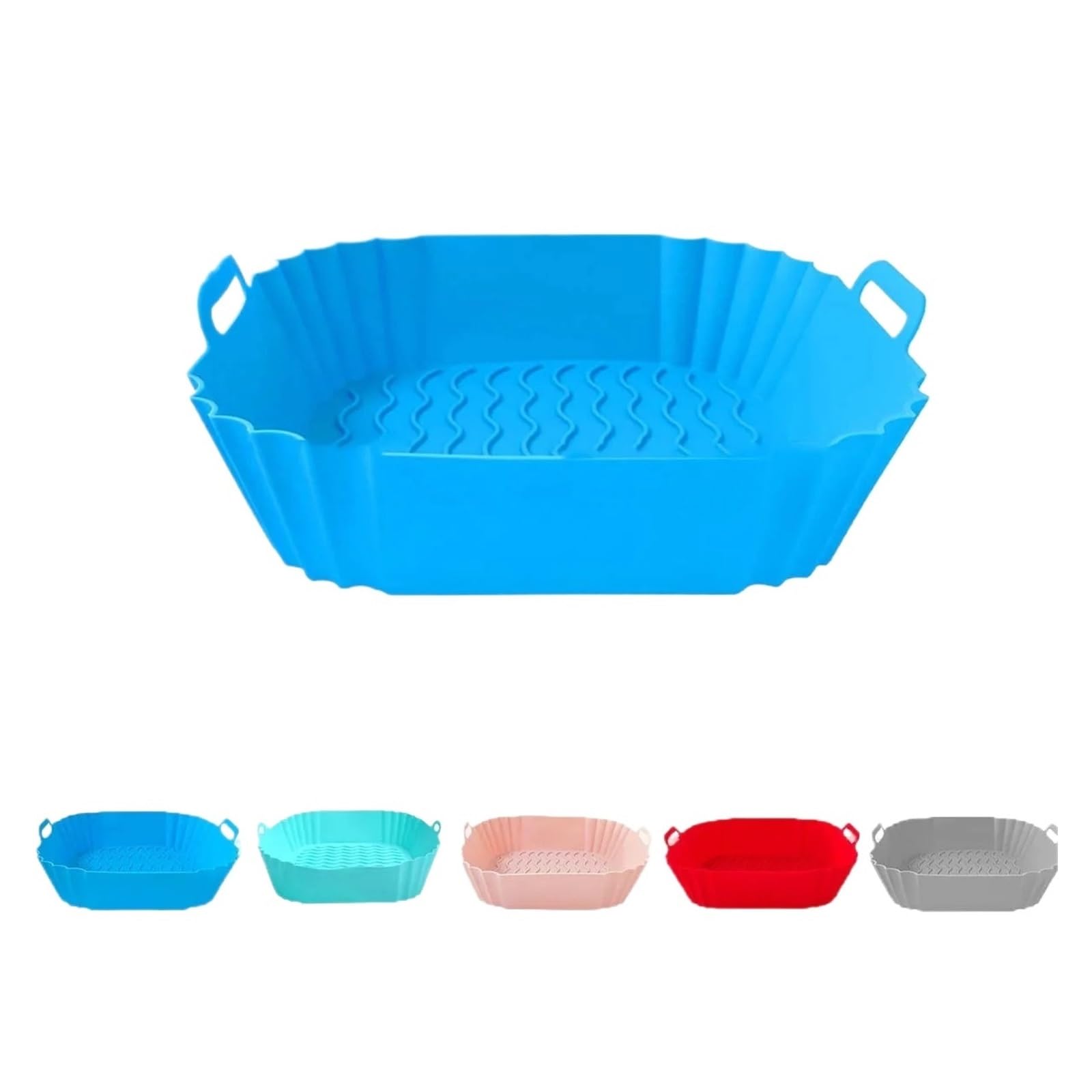 Molde Silicona Freidora De Aire Olla de Revestimiento Silicona for freidora Aire, artilugios Cocina for Cesta Airfryer, Bandeja for Hornear Reutilizable Antiadherente para Aire Fritador