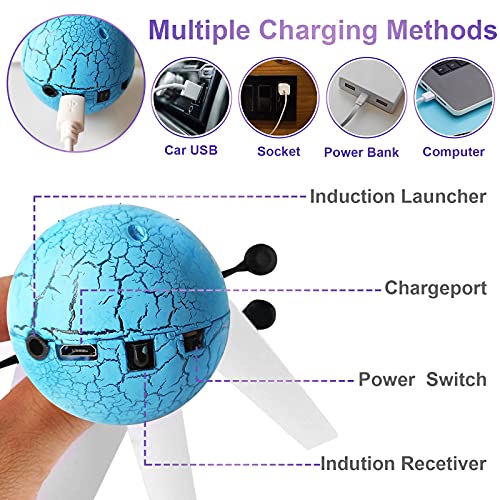 Flying Ball Toys Led Rc Toy Rechargeable Light Up Ball Mini Drone Fidget Toys For Adults Infrared Induction Helicopter Ball As Stocking Stuffers New Years Gifts For Boys Girls (3, New) #TOP2