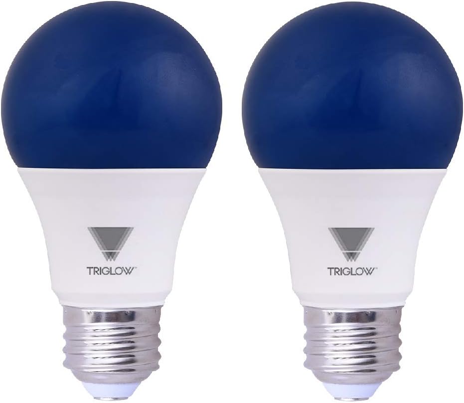 Triglow Blue LED A19 Light Bulb, 9 Watt (60 Watt Equivalent