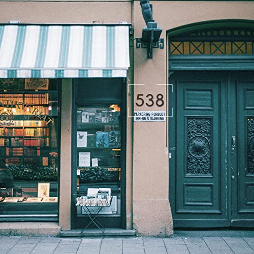 Floating House Number, 5 Inch Modern House Numbers With 3M Double-Sided Sticker, Black Zinc Alloy Outdoor Address Sign For Yard Street And Mailbox #TOP6