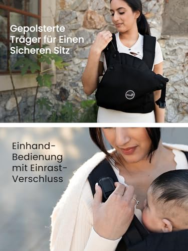 Grownsy Babytrage für Neugeborene, Ergonomische Kindertrage 3-20kg – Ansicht 2
