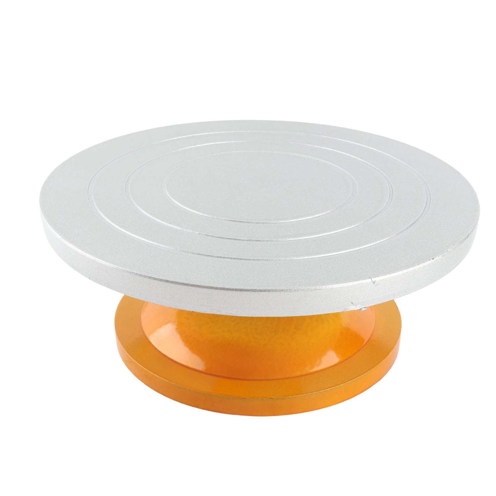 Plato Giratorio para Tartas Engrosado para Fácil Decoración, Soporte Giratorio de 360° para Fiestas y Cumpleaños, Base Antideslizante, Material de Acero Plástico de 11.8 X 4.7 Pulgadas