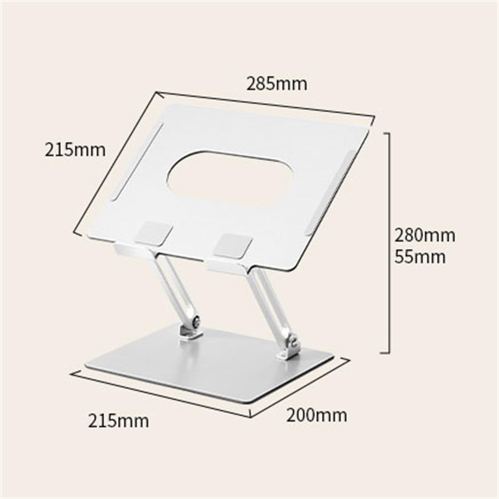 Supporti per Computer Portatili Supporto for laptop regolabile for pieghevole for per L'uso Quotidiano(28.5x21.5cm)