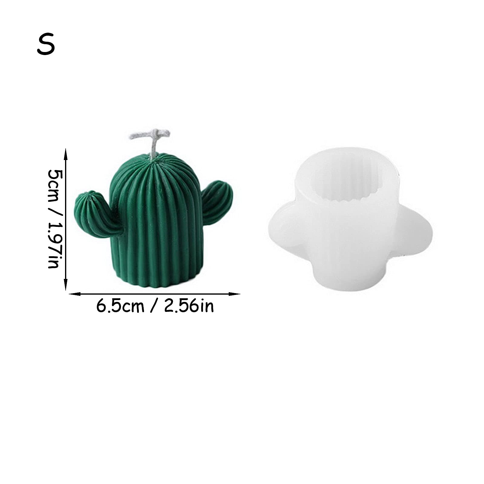 Kit 9 Moules Silicone 3D Cactus Succulents Pour Bougies, Savon Et Résine