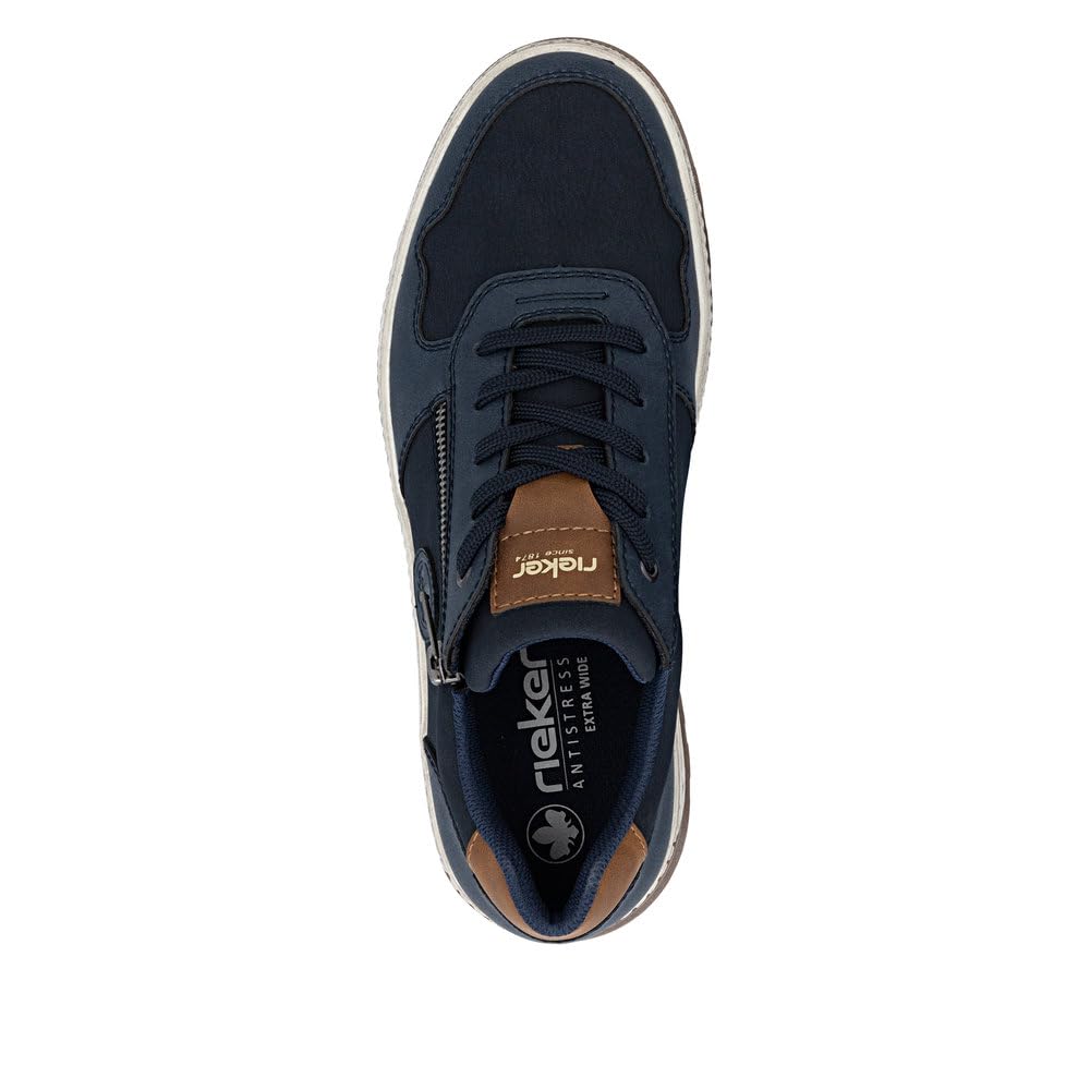 Rieker 37029-14 Herren Schnürschuh Synthetik blau blau