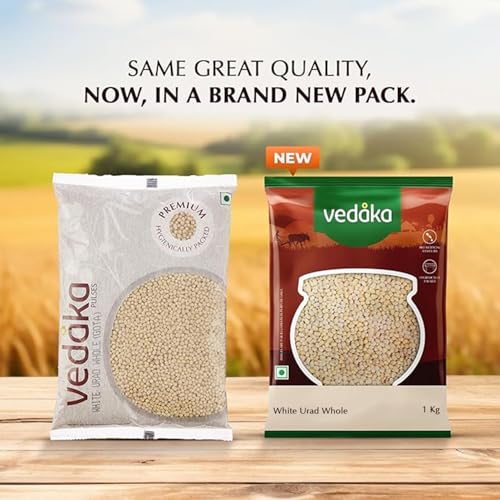 Image of Vedaka Premium White Urad Whole, 1kg