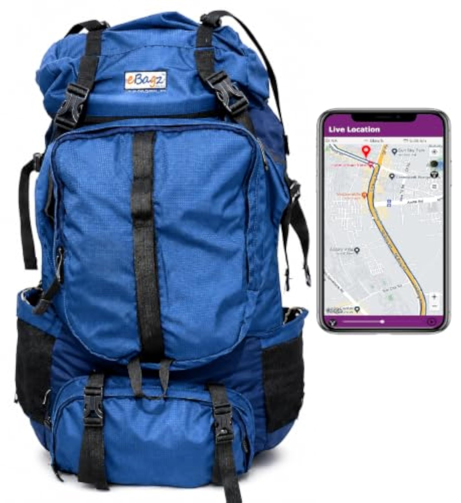 60 Liter GPS Rucksack for Tour and Travel